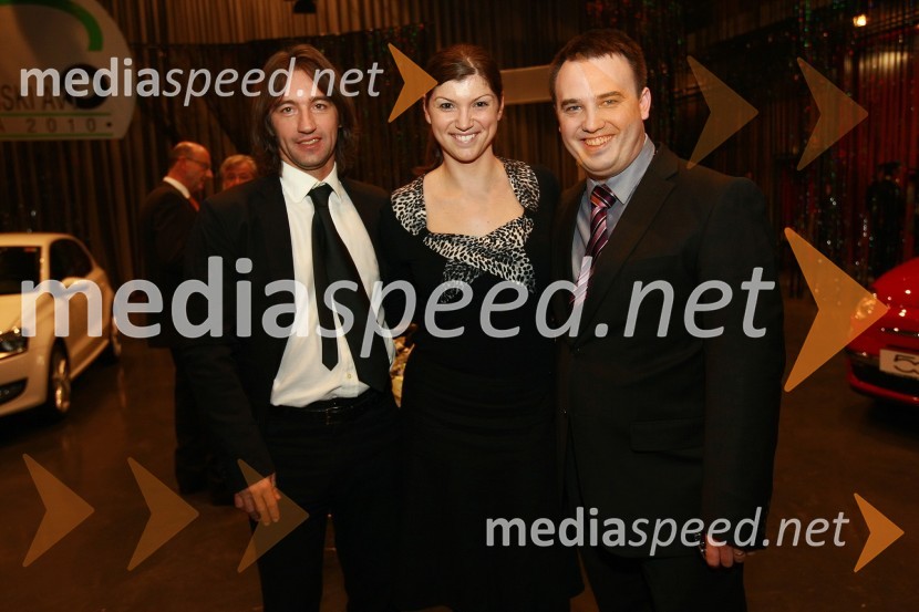 Matej Štakul, urednik avtomobilizma in športa pri časniku Dnevnik, Sabina Tirak, odnosi z javnostmi General Motors Slovenija in Miha Merljak, urednik avtomobilizma pri siol.netSlovenski avto leta 2010