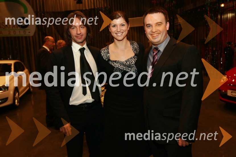 Matej Štakul, urednik avtomobilizma in športa pri časniku Dnevnik, Sabina Tirak, odnosi z javnostmi General Motors Slovenija in Miha Merljak, urednik avtomobilizma pri siol.netSlovenski avto leta 2010