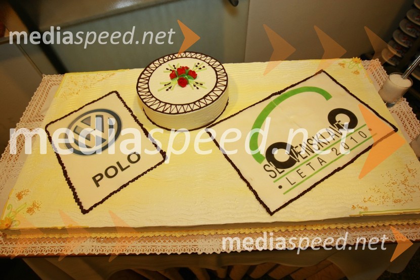 Torta za VW PoloSlovenski avto leta 2010