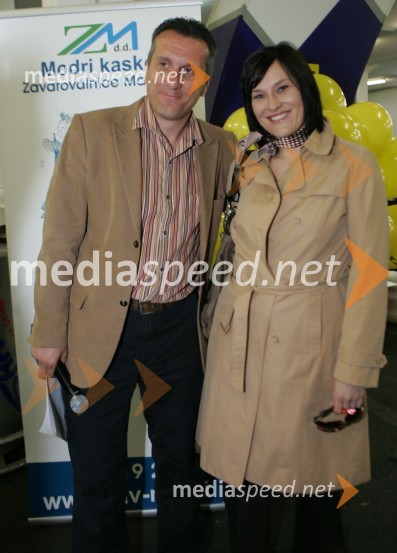 Miran Ališič, športni novinar na Pop Tv in Nika Deu, direktorica marketinga in odnosov z javnostmi, Pro PlusDirka!, predstavitev reality show