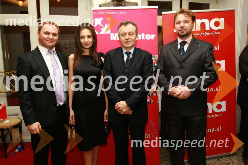 Matej Raščan, direktor in lastnik podjetja Rašica Point d.o.o. ter podjetja Delo revije, d.d., Marija Pandrc, izvršna direktorica podjetja Rašica, Anton Guzej, direktor RTV Slovenija in Jože Možina, direktor TV SlovenijaSlovenka leta 2009 je ... Katarina Kresal