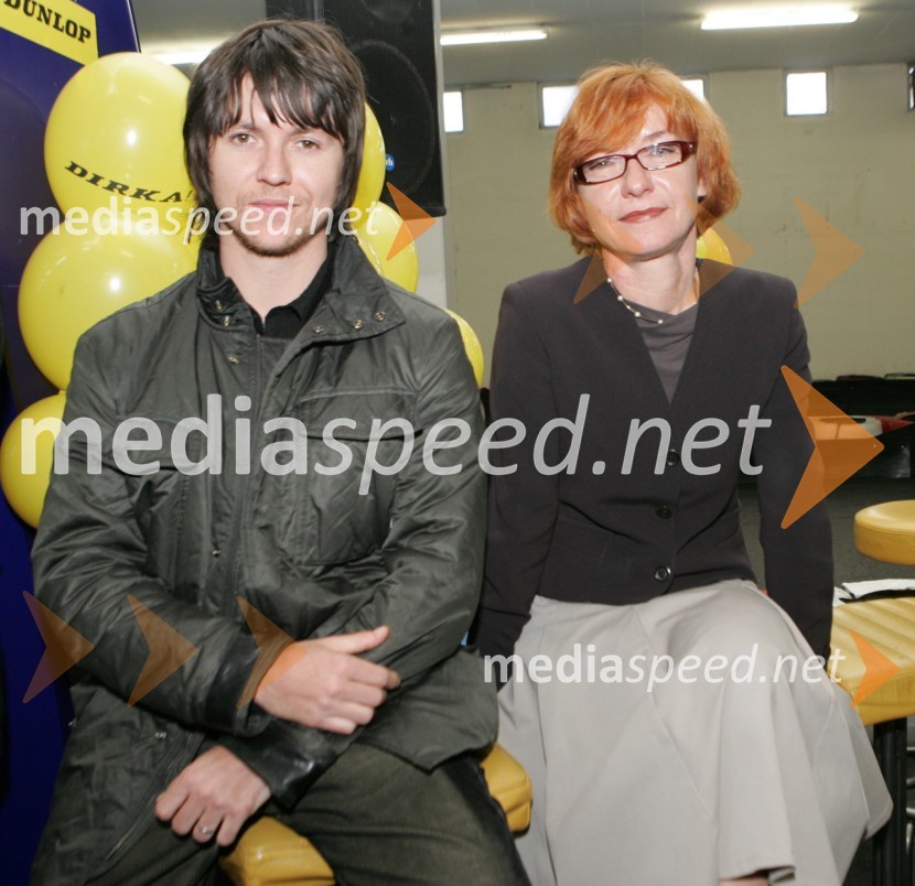 Dražen Štaler, režiser in Irena Kocjan, direktorica marketinga Sava TyresDirka!, predstavitev reality show