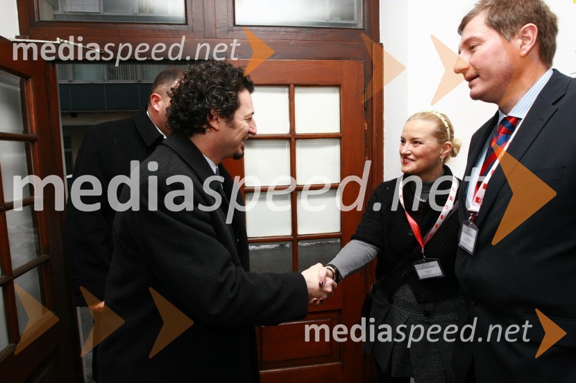 Dr. Patrick Vlačič, minister za promet, Ingrid Sever, idejni vodja kongresa RIMC 2010 in prof. dr. Drago SeverRIMC 2010