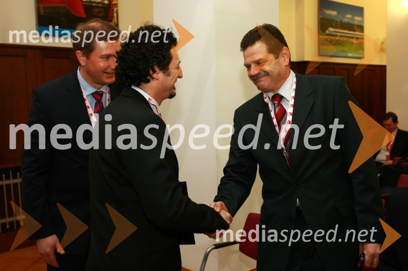 Dr. Patrick Vlačič, minister za promet in dr. Andrej Godec, Direkcija RS za investicije v javno železniško infrastrukturoRIMC 2010