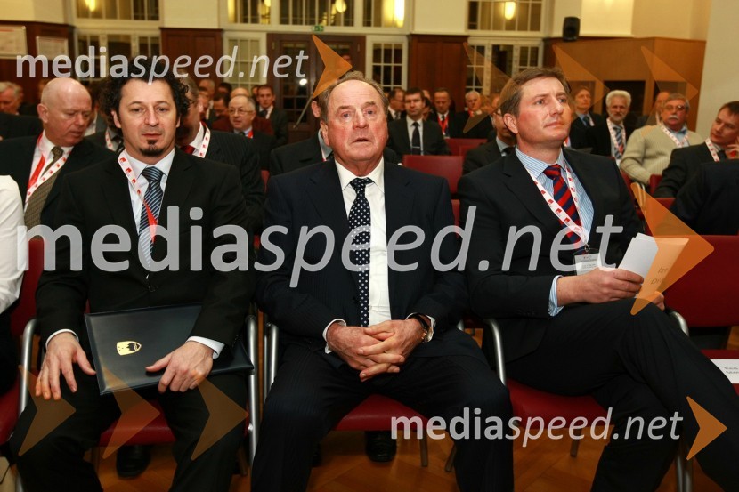 Dr. Patrick Vlačič, minister za promet, Ivan Zidar, predsednik uprave SCT in prof. dr. Drago SeverRIMC 2010