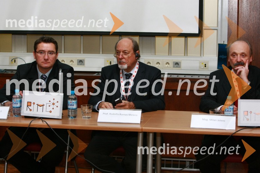 Prof. dr. Tomislav J. Mlinarić, Fakulteta prometnih znanosti Zagreb, prof. dr. Klaus Riesberger, TU Graz Avstrija in mag. Ljubo Žerak, direktor Direktorata za železnice in žičniceRIMC 2010