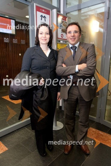 Gordana Drecun Mithans, direktorica, SPEM Komunikacijska skupina in Tomaž Mihelin Ritlop, direktor projektov, SPEM Komunikacijska skupinaZdruženje Manager, januarsko srečanje in podelitev priznanja za življenjsko delo na področju managementa