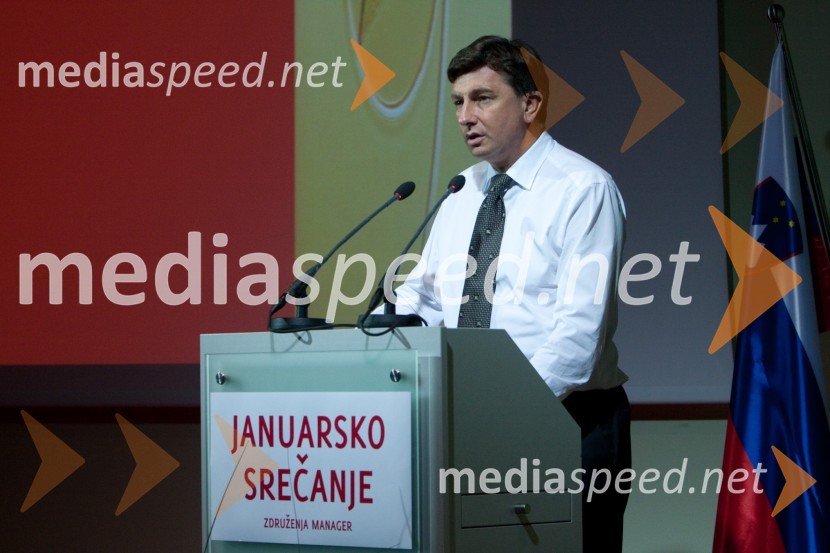 Borut Pahor, predsednik Vlade RSZdruženje Manager, januarsko srečanje in podelitev priznanja za življenjsko delo na področju managementa