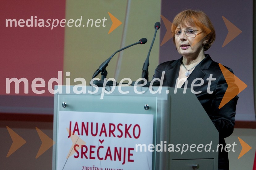 Tatjana Fink, direktorica podjetja Trimo Trebnje d.dZdruženje Manager, januarsko srečanje in podelitev priznanja za življenjsko delo na področju managementa