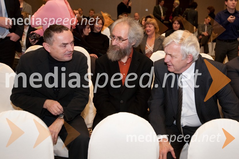 Mihael Dešman, arhitekt, France Sevšek, dekan Zdravstvene fakultete in Črt Marinček, predstojnik katedre za fizikalno in rehabilitacijsko medicinoSlavnostni dogodek URI Soča