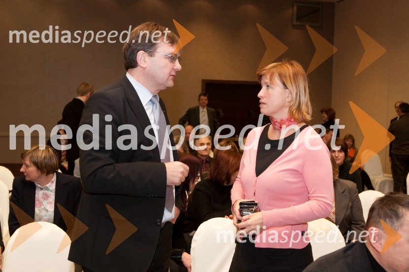 Dorian Maršič, direktor ITF in Tjaša FilipčičSlavnostni dogodek URI Soča