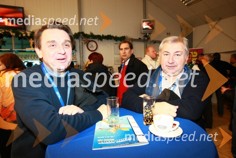 Viktor Lednik, direktor MTB in Blaž Mlinarič, solastnik MTB46. Zlata lisica, druženje na Snežnem stadionu in VIP šotoru