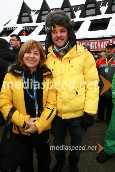 Mima Jaušovec, nekdanja kapetanka slovenske ženske teniške reprezentance in ...46. Zlata lisica, druženje na Snežnem stadionu in VIP šotoru