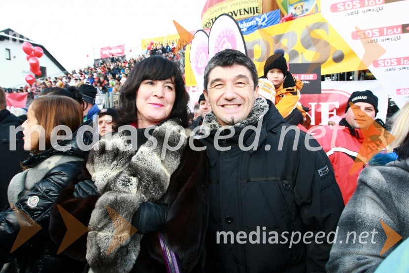 Aleksander Batič, NKBM in njegova soproga46. Zlata lisica, druženje na Snežnem stadionu in VIP šotoru