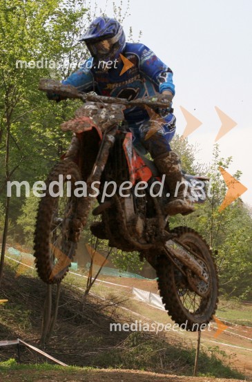 Massimo Mangini (Italija)MOTOKROS, EP junior do 125 ccm, Brežice