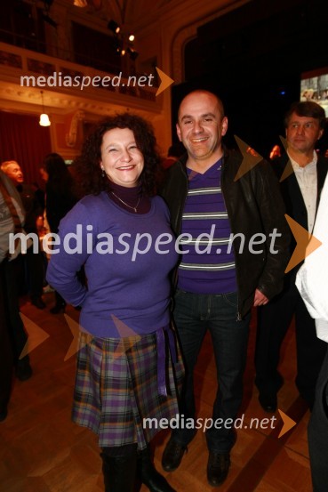 Marjan Hribar, direktor Direktorata za turizem pri Ministrstvu za gospodarstvo in soproga Simona46. Zlata lisica, sprejem župana Maribora v Narodnem domu