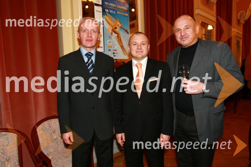 Danilo Burnač, direktor podjetja Mariborski Vodovod, Franc Kangler, župan Maribora in Milan Mikl, podžupan Mestne občine Maribor46. Zlata lisica, sprejem župana Maribora v Narodnem domu