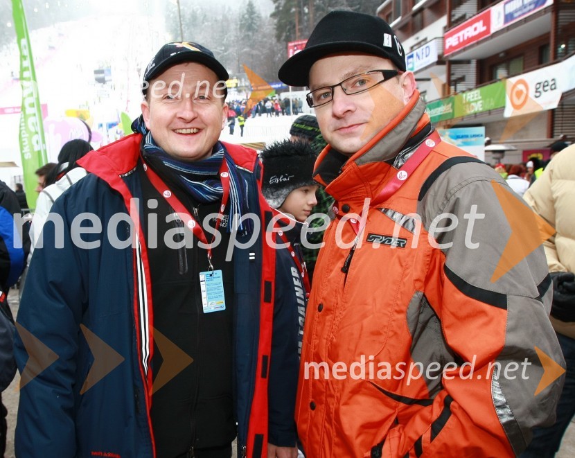 Danilo Steyer, vinogradništvo Steyer vina in Radovan Žerjav, predsednik SLS46. Zlata lisica, druženje na Snežnem stadionu in VIP šotoru