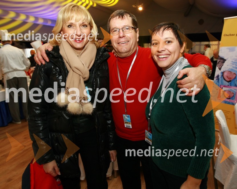 Jasna Petan, Mura ter Slavko Petek, Klima Petek in soproga Otilija46. Zlata lisica, druženje na Snežnem stadionu in VIP šotoru