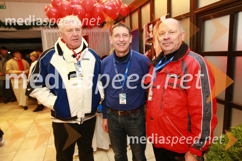 Branko Weindorfer, Danijel Šmid in Viktor Zemljič46. Zlata lisica, druženje na Snežnem stadionu in VIP šotoru