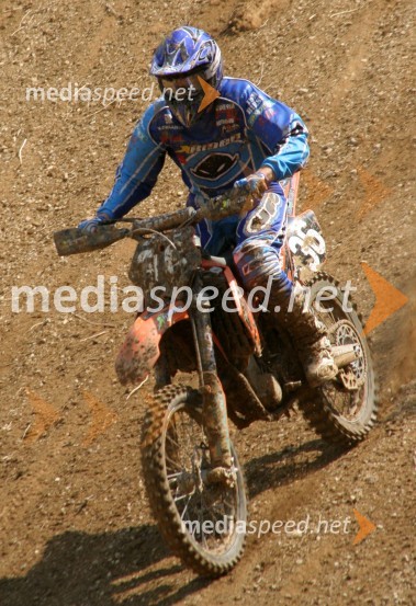 Massimo Mangini (Italija)MOTOKROS, EP junior do 125 ccm, Brežice