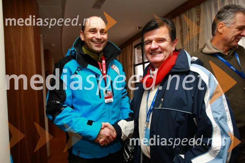 Matjaž Kovačič, predsednik uprave Nove KBM in mag. Blaž Kavčič, predsednik Državnega sveta RS46. Zlata lisica, druženje na Snežnem stadionu in VIP šotoru