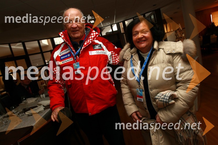 Šime Ivanjko, častni konzul Republike Hrvaške ter soproga Lea46. Zlata lisica, druženje na Snežnem stadionu in VIP šotoru