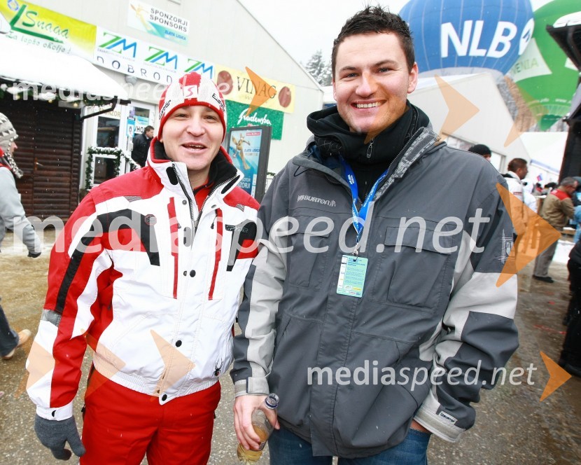 Gregor Jeza, predsednik uprave Hit Šentilj d.d. in Jure Toplak46. Zlata lisica, druženje na Snežnem stadionu in VIP šotoru