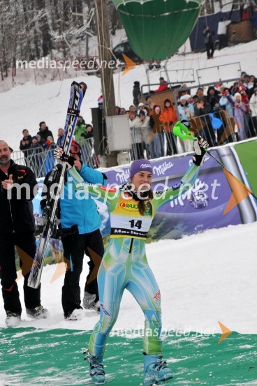 Tina Maze, smučarka (Slovenija), drugouvrščena na slalomu za 46. Zlato lisico46. Zlata lisica, slalom