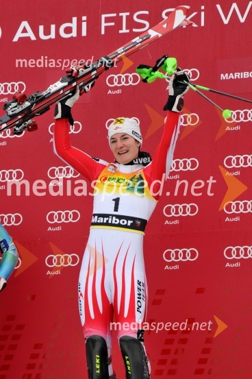 Kathrin Zettel, smučarka (Avstrija) in zmagovalka slaloma za 46. Zlato lisico46. Zlata lisica, slalom