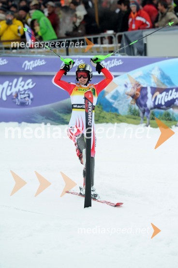 Kathrin Zettel, smučarka (Avstrija) in zmagovalka slaloma za 46. Zlato lisico46. Zlata lisica, slalom