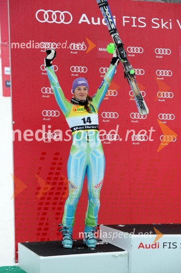 Tina Maze, smučarka (Slovenija), drugouvrščena na slalomu za 46. Zlato lisico46. Zlata lisica, slalom