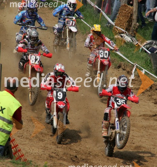 Štart 2. vožnjeMOTOKROS, EP junior do 125 ccm, Brežice