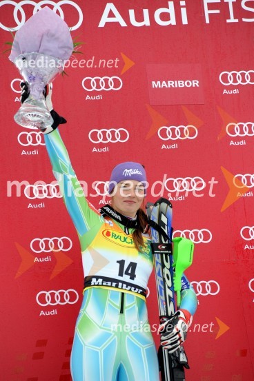 Tina Maze, smučarka (Slovenija), drugouvrščena na slalomu za 46. Zlato lisico46. Zlata lisica, slalom