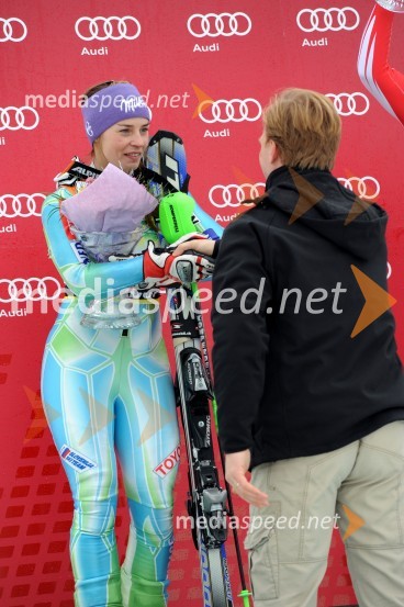Tina Maze, smučarka (Slovenija), drugouvrščena na slalomu za 46. Zlato lisico in ...46. Zlata lisica, slalom