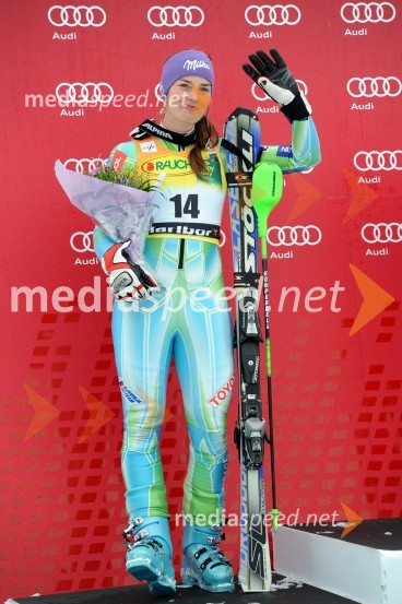 Tina Maze, smučarka (Slovenija), drugouvrščena na slalomu za 46. Zlato lisico46. Zlata lisica, slalom