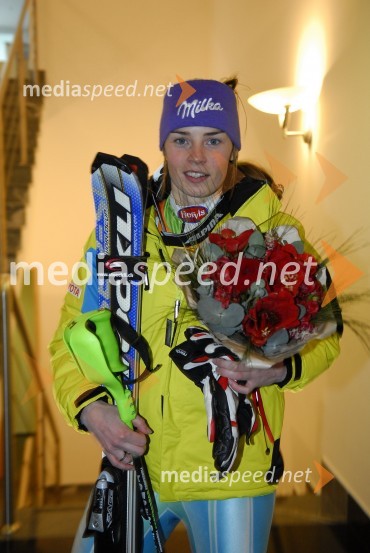 Tina Maze, smučarka (Slovenija), drugouvrščena na slalomu za 46. Zlato lisico46. Zlata lisica, slalom