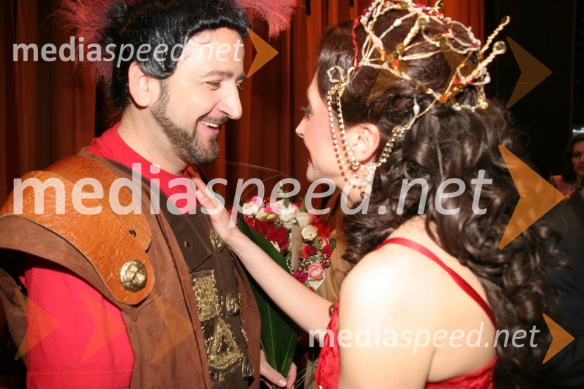 Predrag Stojanović in Dragana Radaković, operna pevcaAttila, premiera opere SNG Maribor