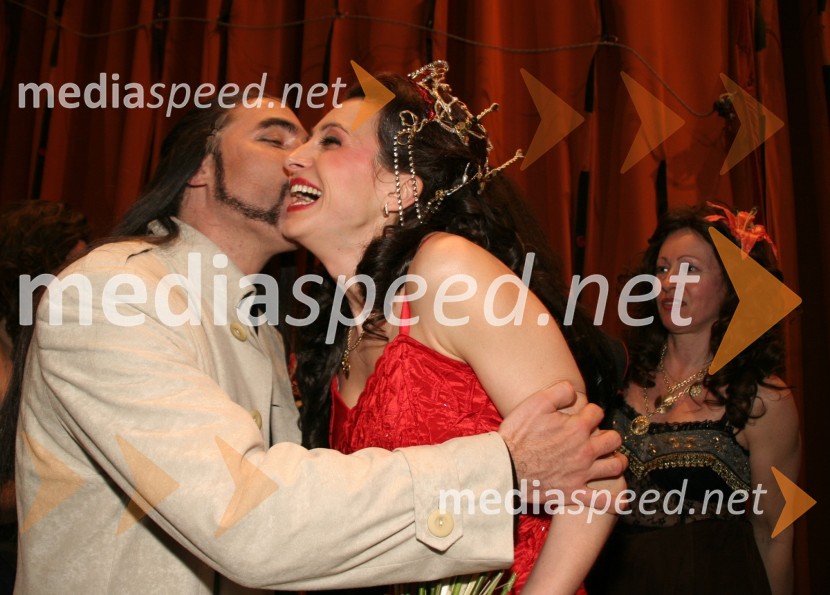 Ernesto Morillo in in Dragana Radaković, operna pevcaAttila, premiera opere SNG Maribor