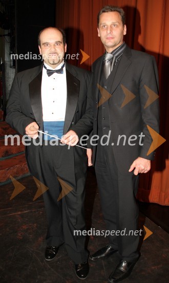 Lorenzo Castriota Skanderbeg, dirigent in Danilo Rošker, direktor SNG MariborAttila, premiera opere SNG Maribor