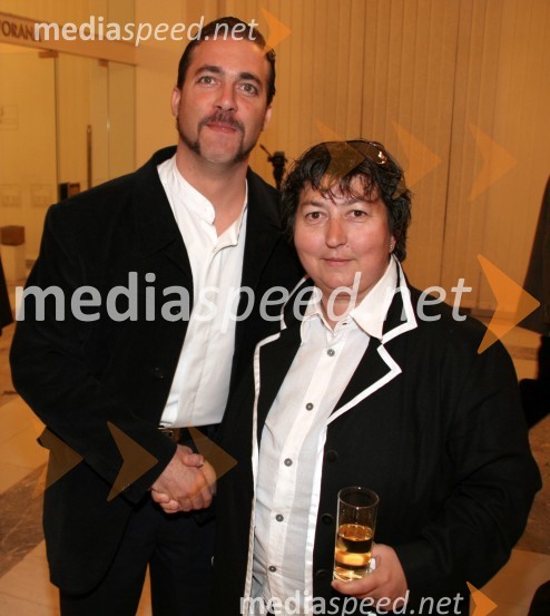 Ernesto Morillo, operni pevec in Dragica Petrovič, režiserka ter producentkaAttila, premiera opere SNG Maribor