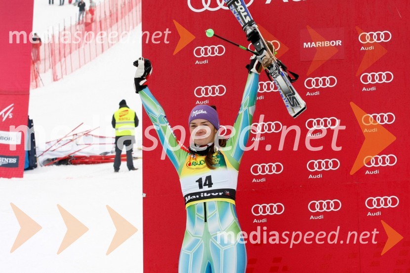 Tina Maze, smučarka (Slovenija), drugouvrščena na slalomu za 46. Zlato lisico   
 
46. Zlata lisica, slalom