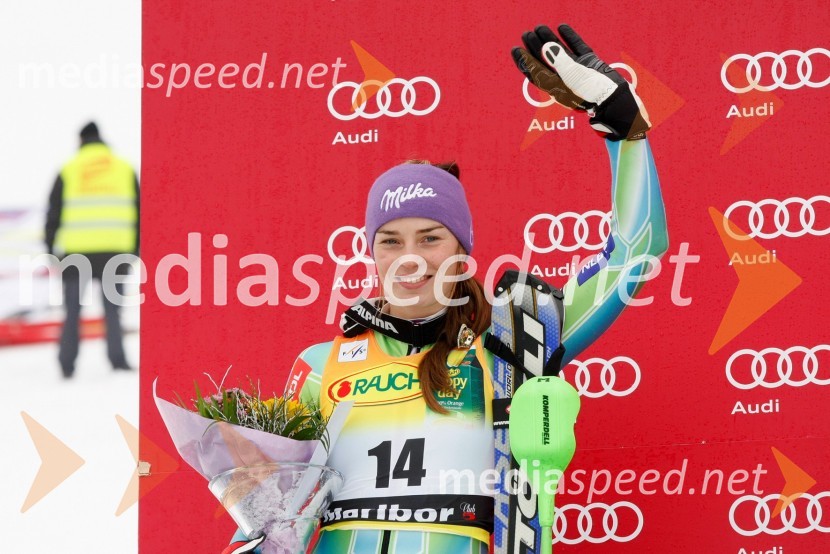 Tina Maze, smučarka (Slovenija), drugouvrščena na slalomu za 46. Zlato lisico   
 
46. Zlata lisica, slalom