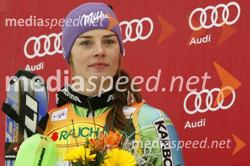 Tina Maze, smučarka (Slovenija), drugouvrščena na slalomu za 46. Zlato lisico   
 
46. Zlata lisica, slalom