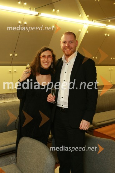 Tina Princ, novinarka in  Primož Inkret, PM, poslovni mediji d.o.o.13. Veliki dobrodelni ples Lions kluba Ljubljana ob 20-obletnici lionizma v Sloveniji