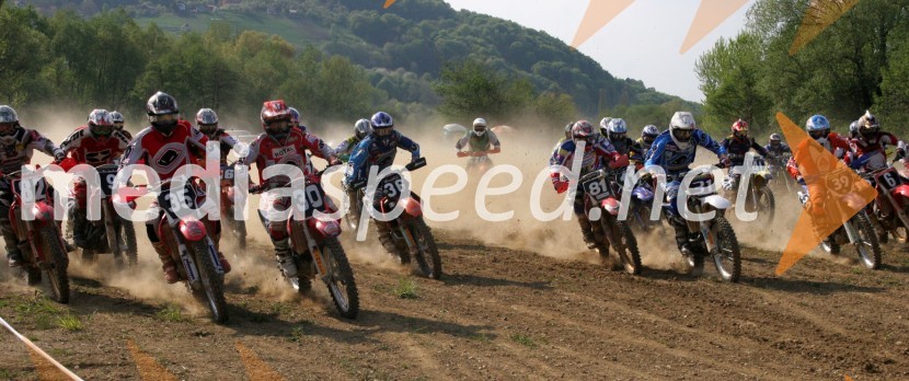 Štart 3. vožnjeMOTOKROS, EP junior do 125 ccm, Brežice