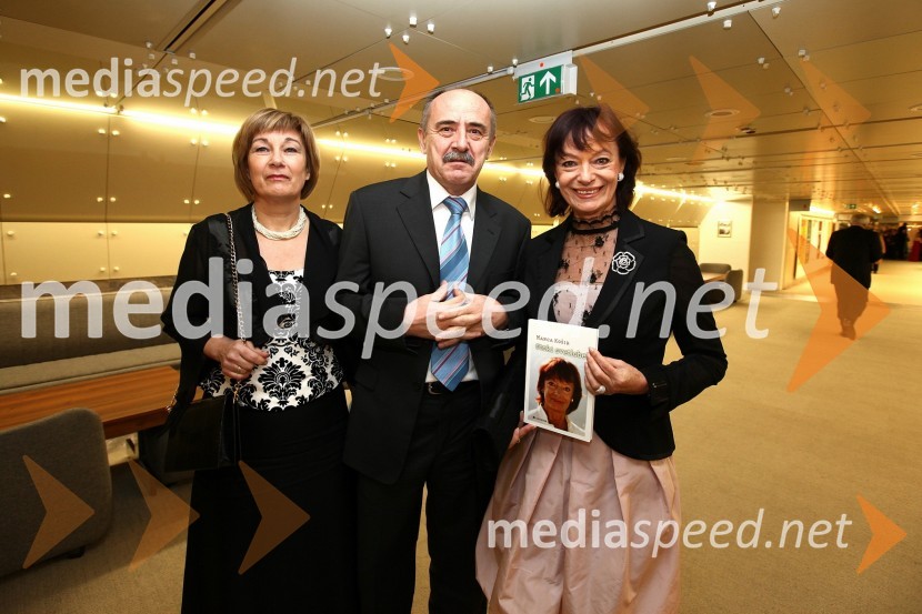 ..., ... in Manca Košir, publicistka13. Veliki dobrodelni ples Lions kluba Ljubljana ob 20-obletnici lionizma v Sloveniji