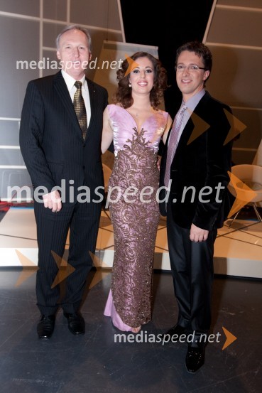 ... ., Ana Tavčar, TV voditeljica in Andrej Hofer, TV voditeljStopimo skupaj za nedonošenčke, dobrodelni koncert