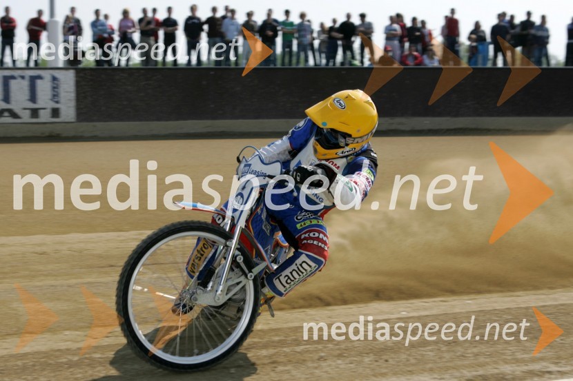 Izak Šantej (AMD Krško)SPEEDWAY, 2. dirka DP ekip Slovenije, Avstrije in Hrvaške