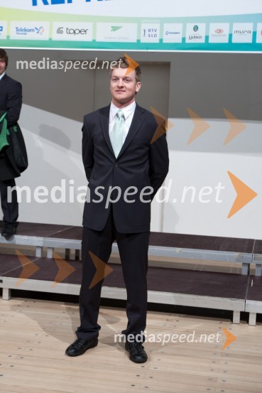 Andrej Križaj, alpski smučarPredstavitev olimpijske delegacije Slovenije